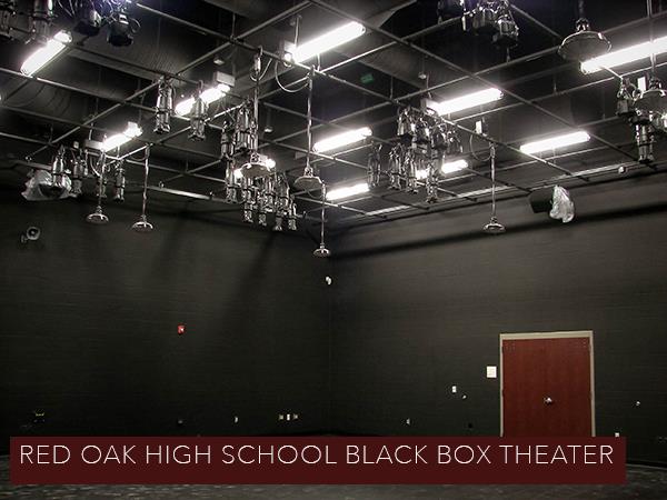 Inside view of the Black Box Theater at ROHS 