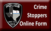 Crime Stoppers Online Form 