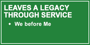 Talon 4-Leaves a Legacy through Service by putting We before Me 